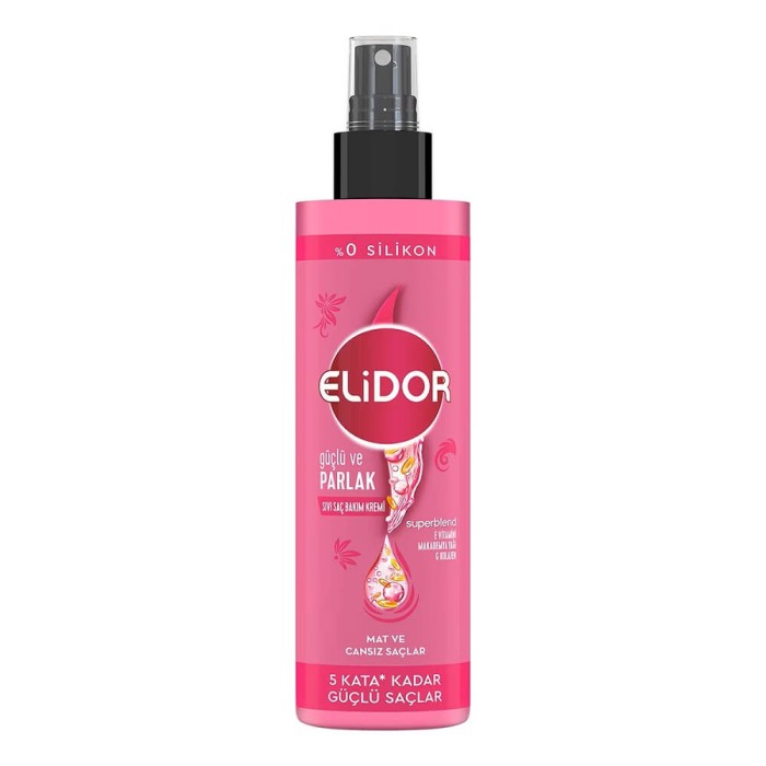 Elidor Güçlü ve Parlak Sıvı Saç Kremi 200 Ml - 1