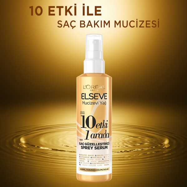 Elseve Mucizevi Yağ 10 Etki 1 Arada Saç Güzelleştirici Sprey Serum 150 Ml - 6