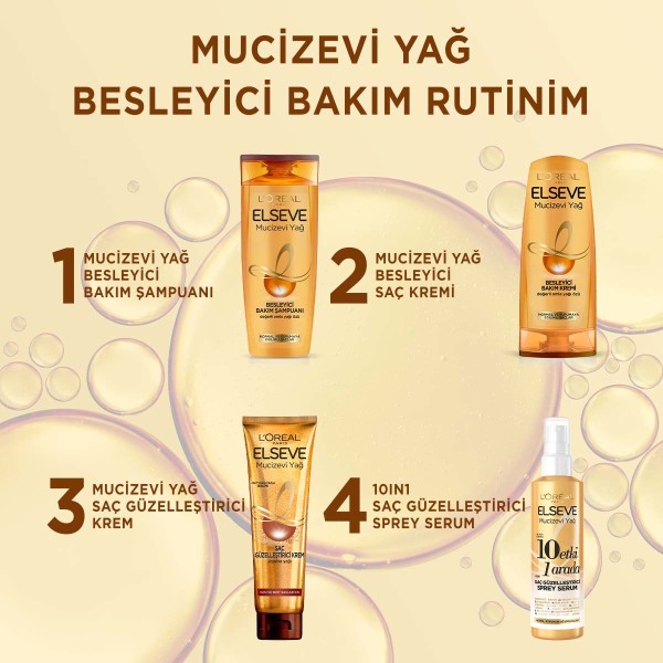 Elseve Mucizevi Yağ 10 Etki 1 Arada Saç Güzelleştirici Sprey Serum 150 Ml - 7