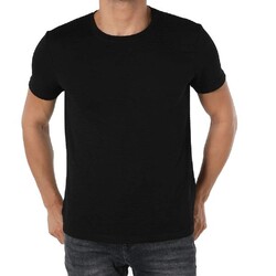 Eros - Eros Ers004 Compact O Yaka T-Shirt 2'li Siyah 2XL