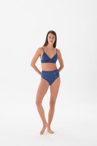 Eros Mayo 4309Bk Üçgen Bikini Takımı Indigo - Eros Mayo