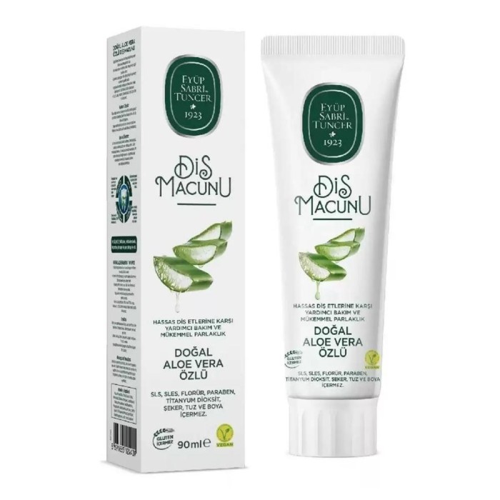 Eyüp Sabri Tuncer Doğal Aloe Vera Özlü Diş Macunu 90 Ml - 1