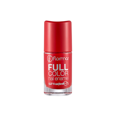 Flormar Full Color Nail Enamel Oje FC08 Optimistic Red - 1