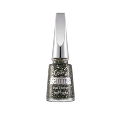 Flormar Glitter Nail Enamel Oje GL05 Black Diamonds - Flormar