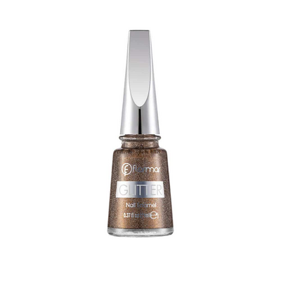 Flormar Glitter Nail Enamel Oje GL16 Golden Orchıd - 1