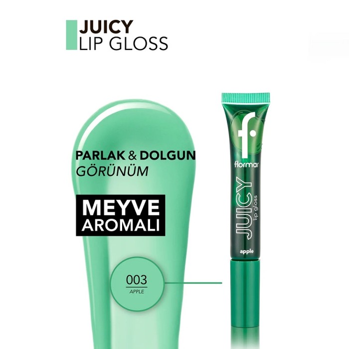 Flormar Juicy Lip Gloss 003 Apple - 5