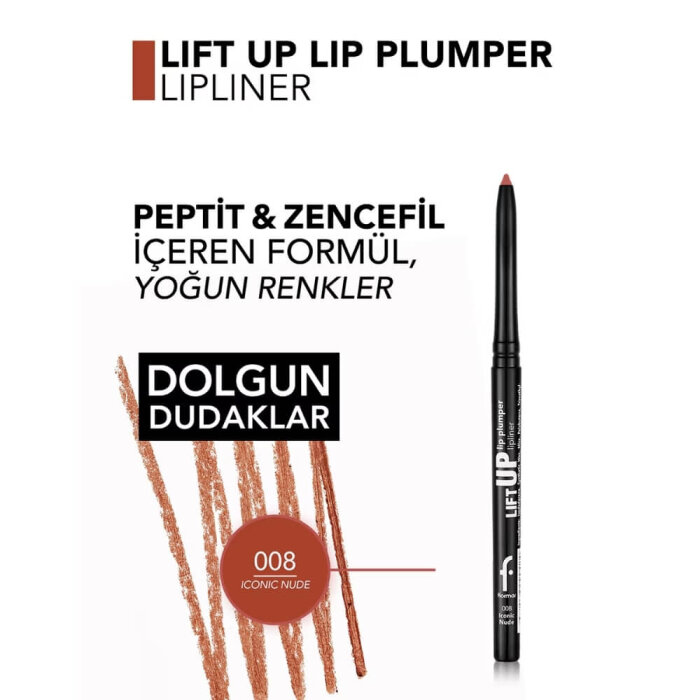 Flormar Lift Up Caring Lip Plumper Lipliner 008 - 4