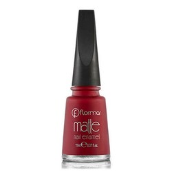 Flormar - Flormar Matte Nail Enamel Oje M08 Luxurıous Cerıse