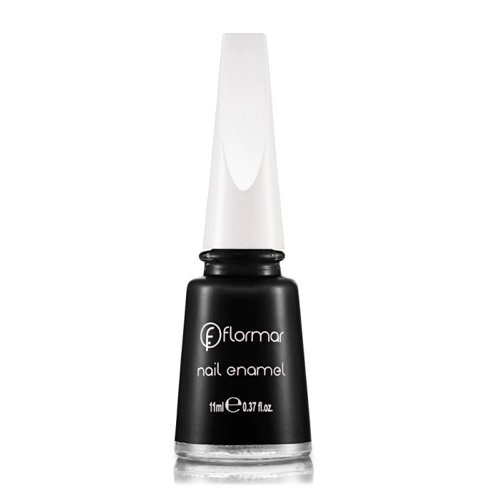 Flormar Nail Enamel Oje 313 Black Minimalist - 1