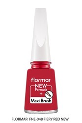 Flormar Oje Nail Enamel 048 Fiery Red New 