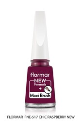 Flormar Oje Nail Enamel 517 Chic Raspberry New - Flormar