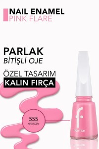 Flormar Oje Nail Enamel 555 Pink Flare - 4