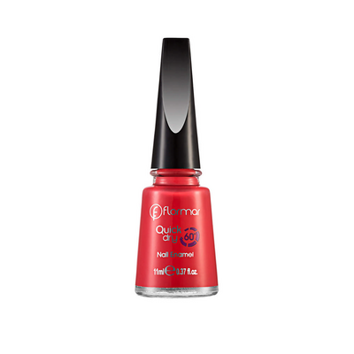 Flormar Quick Dry Nail Enamel Oje QD03 Bright Coral - 1