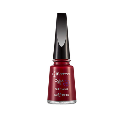 Flormar Quick Dry Nail Enamel Oje QD06 Fiery Red - 1