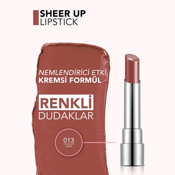 Flormar Sheer Up Lipstick 013 - 3
