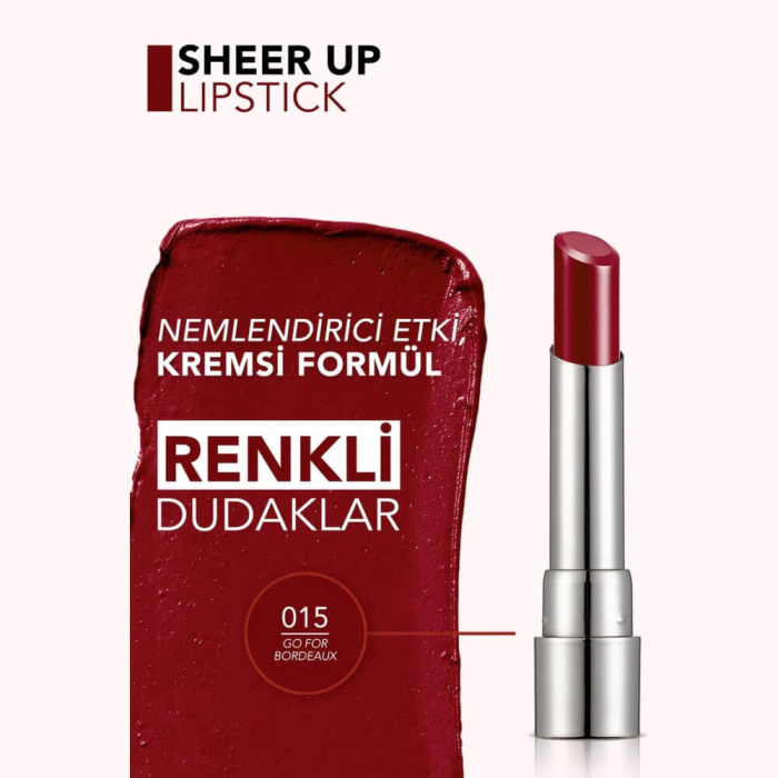 Flormar Sheer Up Lipstick 015 - 3