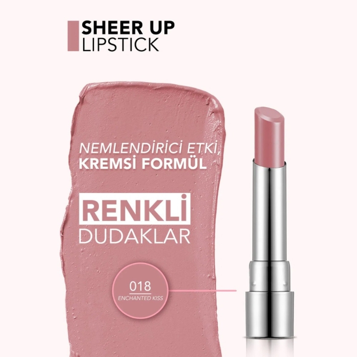 Flormar Sheer Up Lipstick 018 - 3