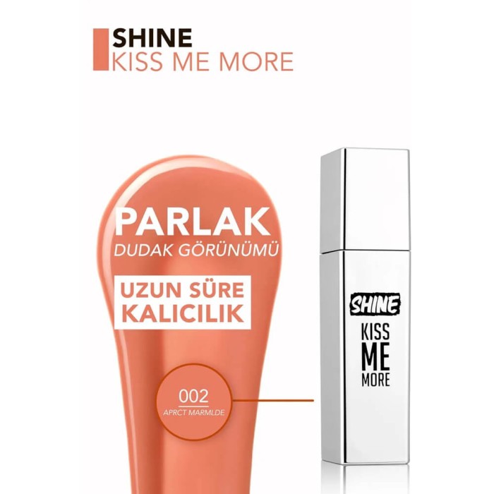 Flormar Shine Kiss Me Lipstick 002 Apricot - 4