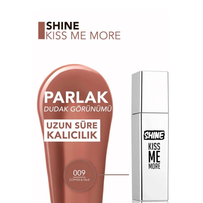 Flormar Shine Kiss Me Lipstick 009 Coffee & Talk - 4