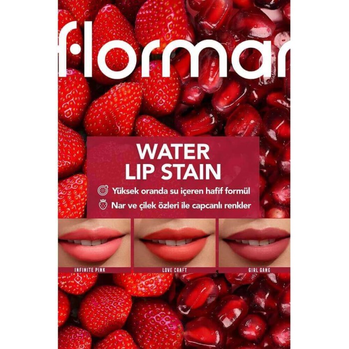 Flormar Su Bazlı Dudak Renklendiricisi 001 Infinite Pink 6.4 Ml - 8