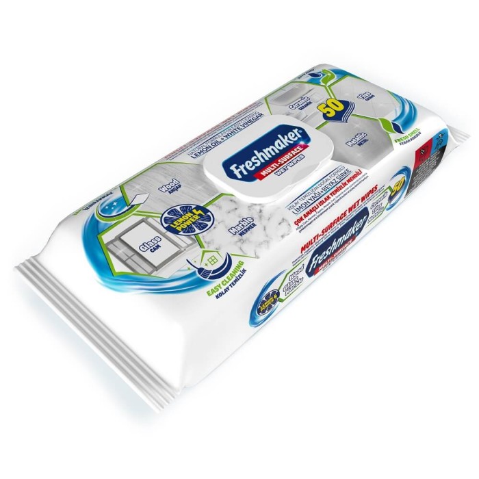Freshmaker Çok Amaçlı Yüzey Temizlik Mendili 50'li