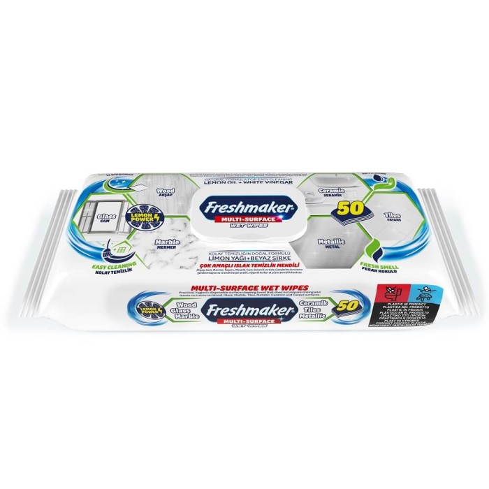 Freshmaker Çok Amaçlı Yüzey Temizlik Mendili 50'li