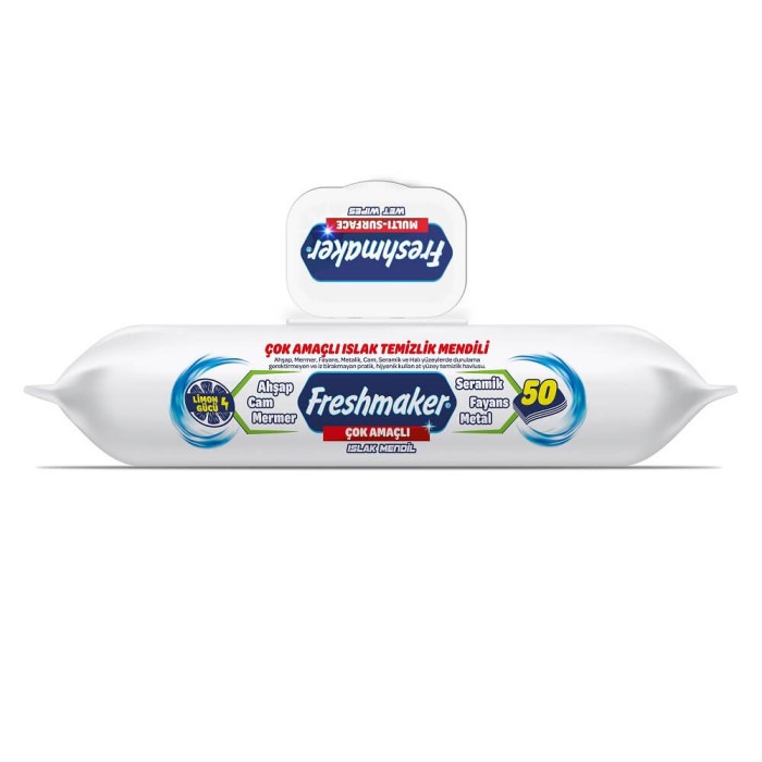 Freshmaker Çok Amaçlı Yüzey Temizlik Mendili 50'li