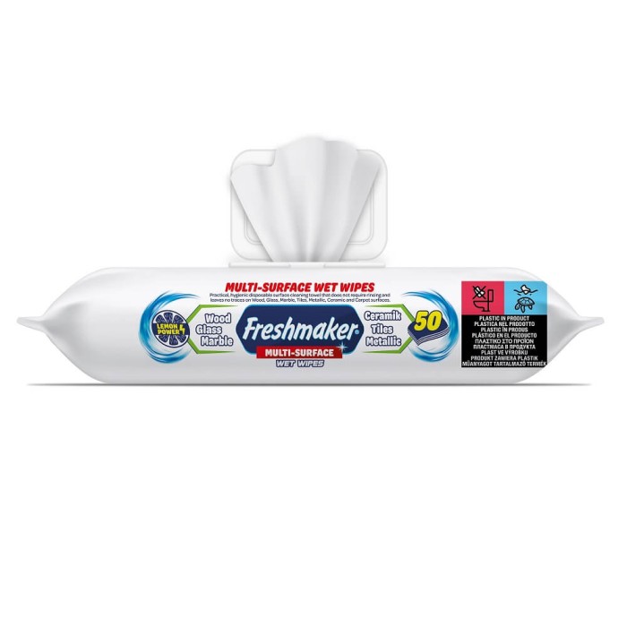 Freshmaker Çok Amaçlı Yüzey Temizlik Mendili 50'li