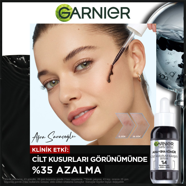 Garnier AHA+BHA Kömür Cilt Kusurları Karşıtı Serum 30 Ml - 3