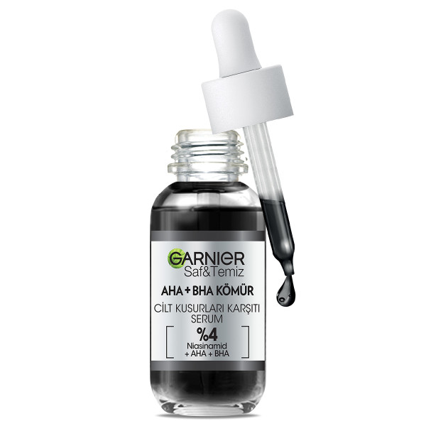 Garnier AHA+BHA Kömür Cilt Kusurları Karşıtı Serum 30 Ml - 1