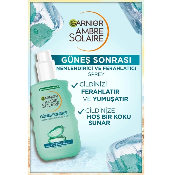 Garnier Ambre Solaire Güneş Sonrası Nemlendirici Ferahlatıcı Sprey 200 Ml - 3