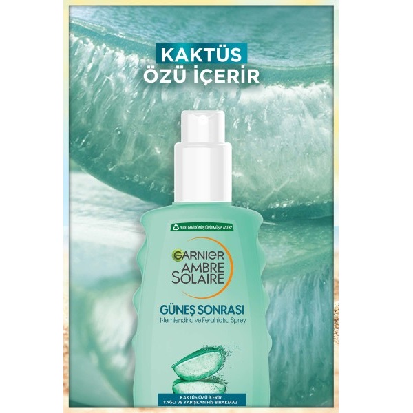 Garnier Ambre Solaire Güneş Sonrası Nemlendirici Ferahlatıcı Sprey 200 Ml - 4
