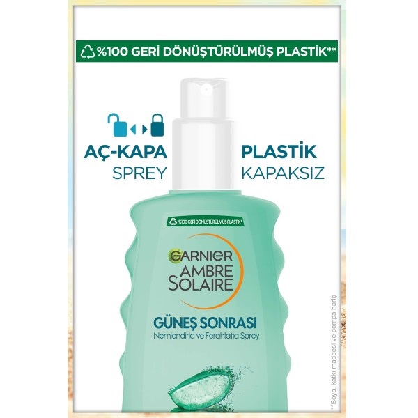 Garnier Ambre Solaire Güneş Sonrası Nemlendirici Ferahlatıcı Sprey 200 Ml - 5