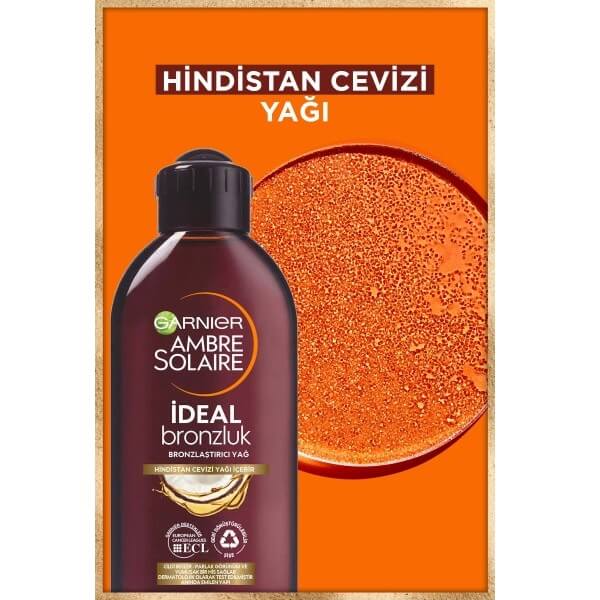 Garnier Ambre Solaire İdeal Bronzluk Bronzlaştırıcı Yağ 200 Ml - 4