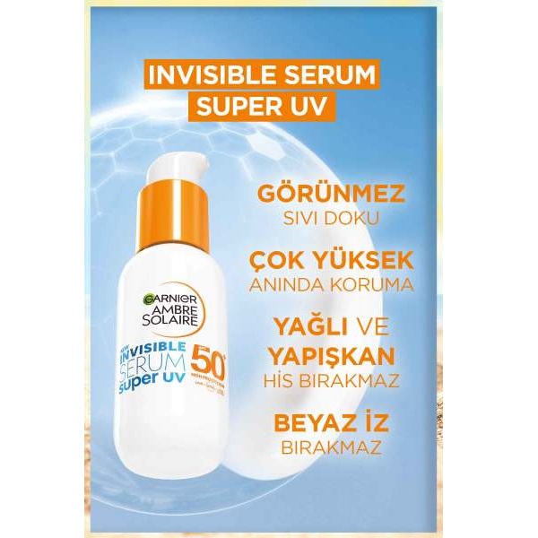 Garnier Ambre Solaire Invisible Serum Super UV Günlük Güneş Koruyucu Serum - 4