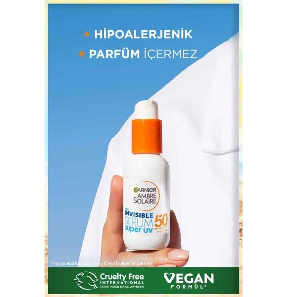 Garnier Ambre Solaire Invisible Serum Super UV Günlük Güneş Koruyucu Serum - 8
