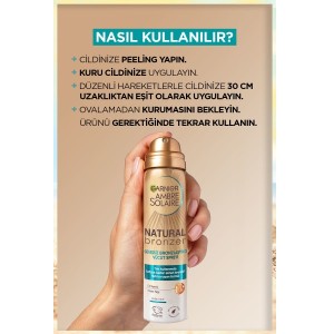 Garnier Ambre Solaire Natural Bronzer Güneşsiz Bronzlaştırıcı Sprey 150 Ml - 5