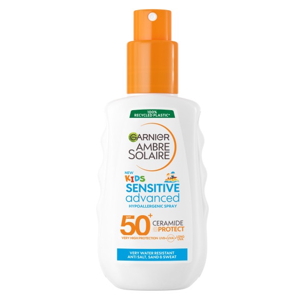 Garnier Ambre Solaire Sensitive Advanced Çocuk Hipoalerjenik Güneş Koruyucu Sprey SPF50+ 150 Ml - 1
