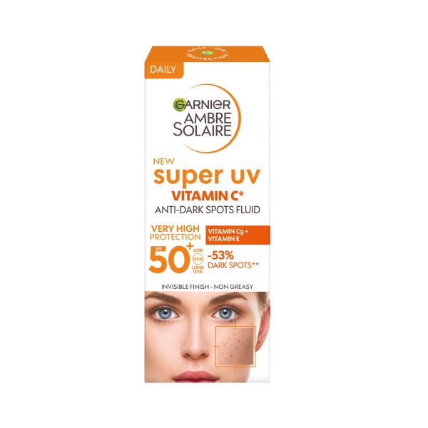 Garnier Ambre Solaire Super UV C Vitamini Koyu Leke Karşıtı Fluid Yüz Güneş Kremi SPF50+ 40 Ml - 2