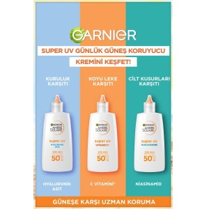 Garnier Ambre Solaire Super UV C Vitamini Koyu Leke Karşıtı Fluid Yüz Güneş Kremi SPF50+ 40 Ml - 8