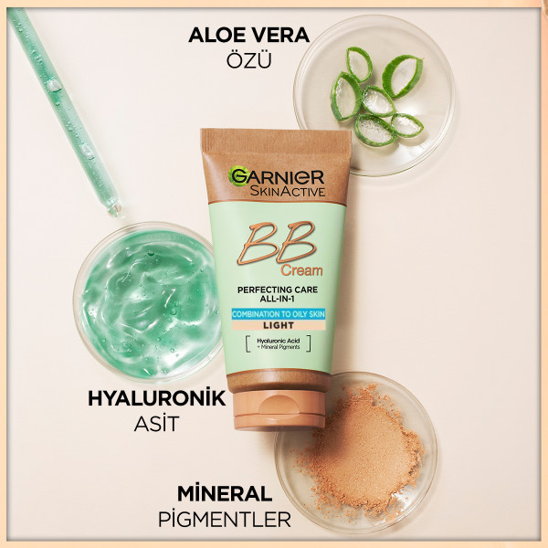 Garnier BB Krem Mucizevi Cilt Kusursuzlaştırıcı Açık Ton Yağlı ve Karma Ciltler 50 Ml - 7