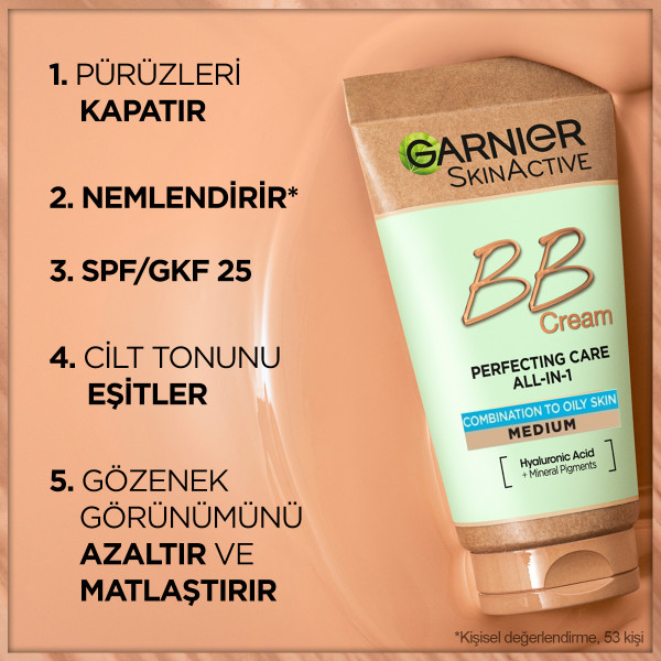 Garnier BB Krem Mucizevi Cilt Kusursuzlaştırıcı Orta Ton 40 Ml - 5