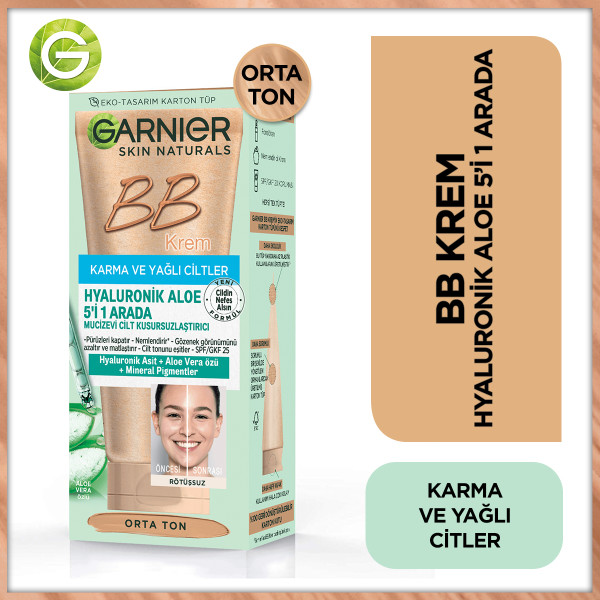 Garnier BB Krem Mucizevi Cilt Kusursuzlaştırıcı Orta Ton 40 Ml - 4