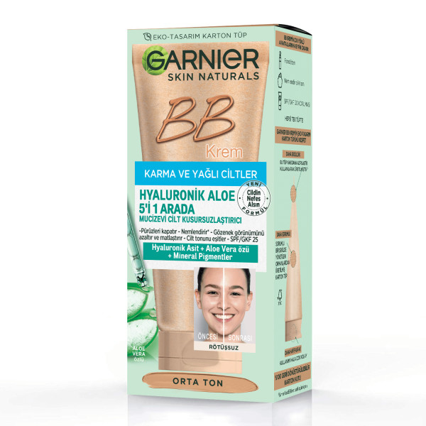 Garnier BB Krem Mucizevi Cilt Kusursuzlaştırıcı Orta Ton 40 Ml - 2