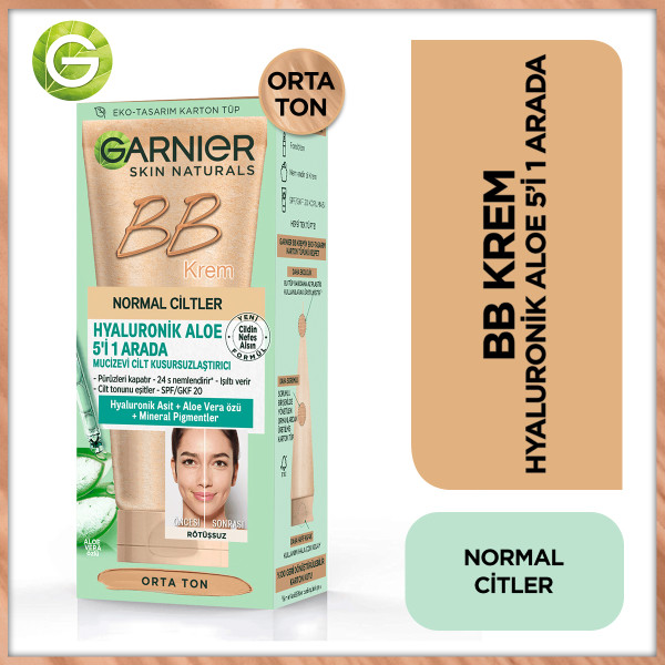 Garnier BB Krem Mucizevi Cilt Kusursuzlaştırıcı Orta Ton 50 Ml - 4