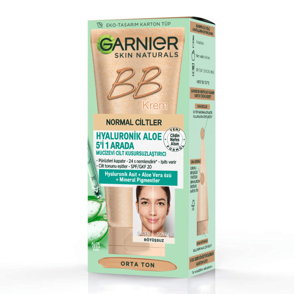 Garnier BB Krem Mucizevi Cilt Kusursuzlaştırıcı Orta Ton 50 Ml - 2