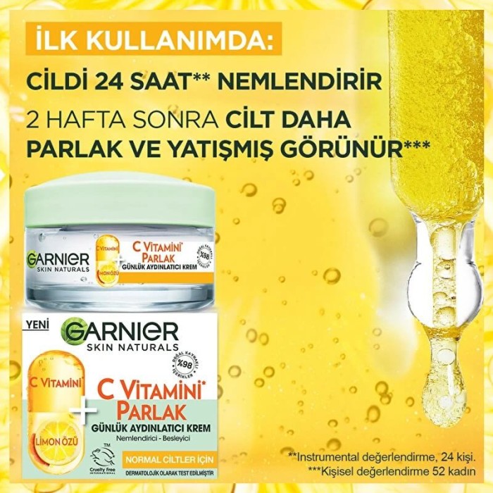 Garnier C Vitamini Parlak Günlük Aydınlatıcı Krem 50 Ml - 3