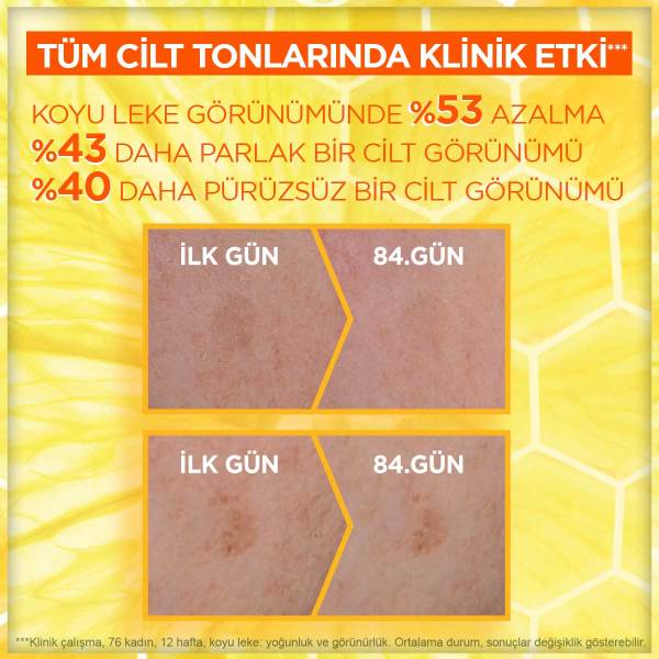 Garnier C Vitamini Parlak Günlük UV Korumalı Güneş Yüz Kremi Görünmez Doku SPF50+ 40 Ml - 8
