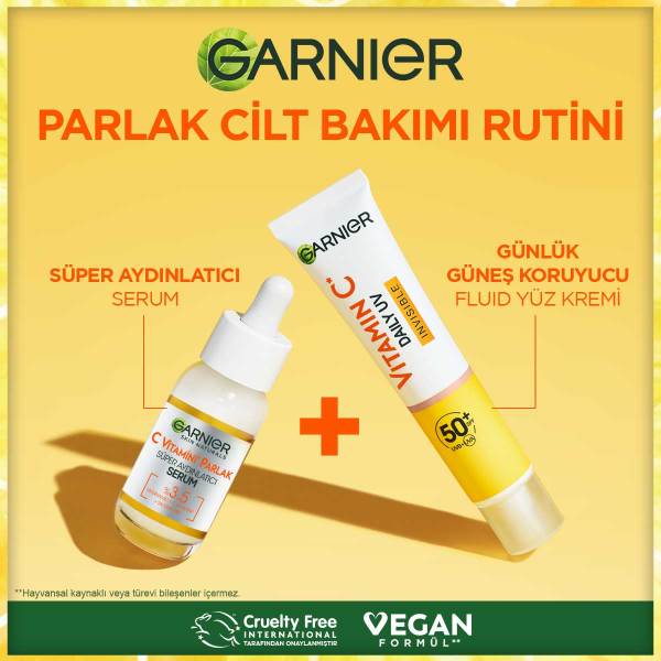 Garnier C Vitamini Parlak Günlük UV Korumalı Güneş Yüz Kremi Görünmez Doku SPF50+ 40 Ml - 12