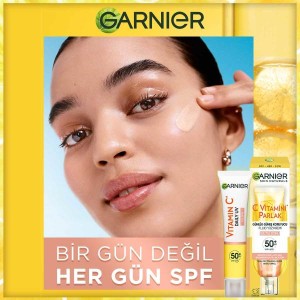 Garnier C Vitamini Parlak Günlük UV Korumalı Güneş Yüz Kremi Işıltılı Doku SPF50+ 40 Ml - 6